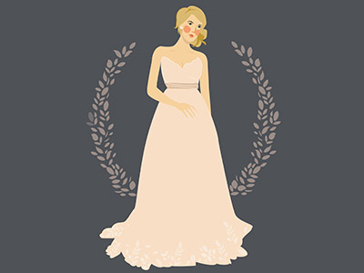 Blush Wedding Dress by Jesmyne Wallace on Dribbble