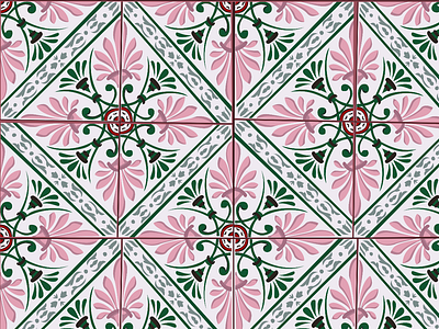 Portuguese Tile art design drawing fashion flat vector illustration modern art moroccan pattern portuguese poster texture tile vector
