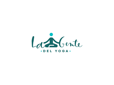 La gente del yoga branding design logo