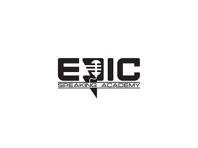 Epic speaking Academy branding design logo