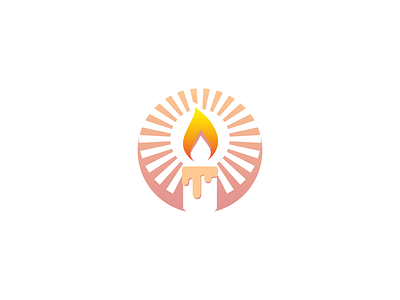 Sunsetcandle branding design logo