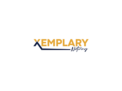 Xemplary Notary branding design logo