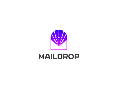 Maildrop branding design logo