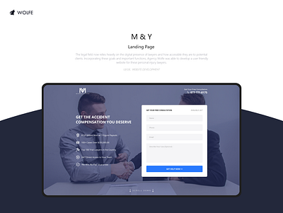 M&Y Landing Page adobe behance design dribbble graphicdesign graphicdesigner illustrator logo ui ux