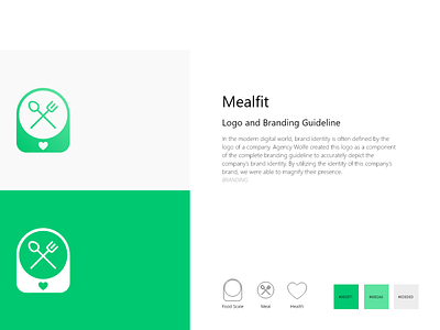 Mealfit Logo adobe behance design dribbble graphicdesign graphicdesigner illustrator logo ui ux
