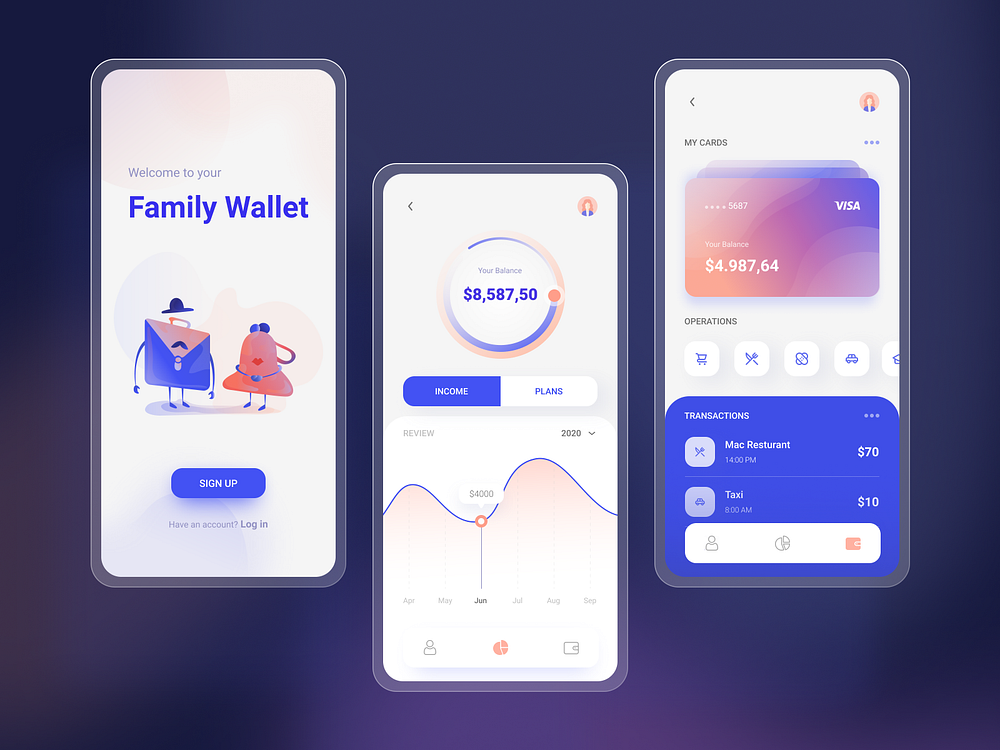 Family Wallet by Agency Wolfe on Dribbble