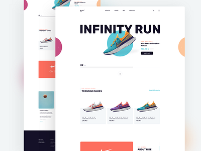 INFINITY RUN agency creative creative website design digital agency homepage inspiration inspirations landing page nike nike air startup web design web inspiration web page webdevelopment website website concept website design