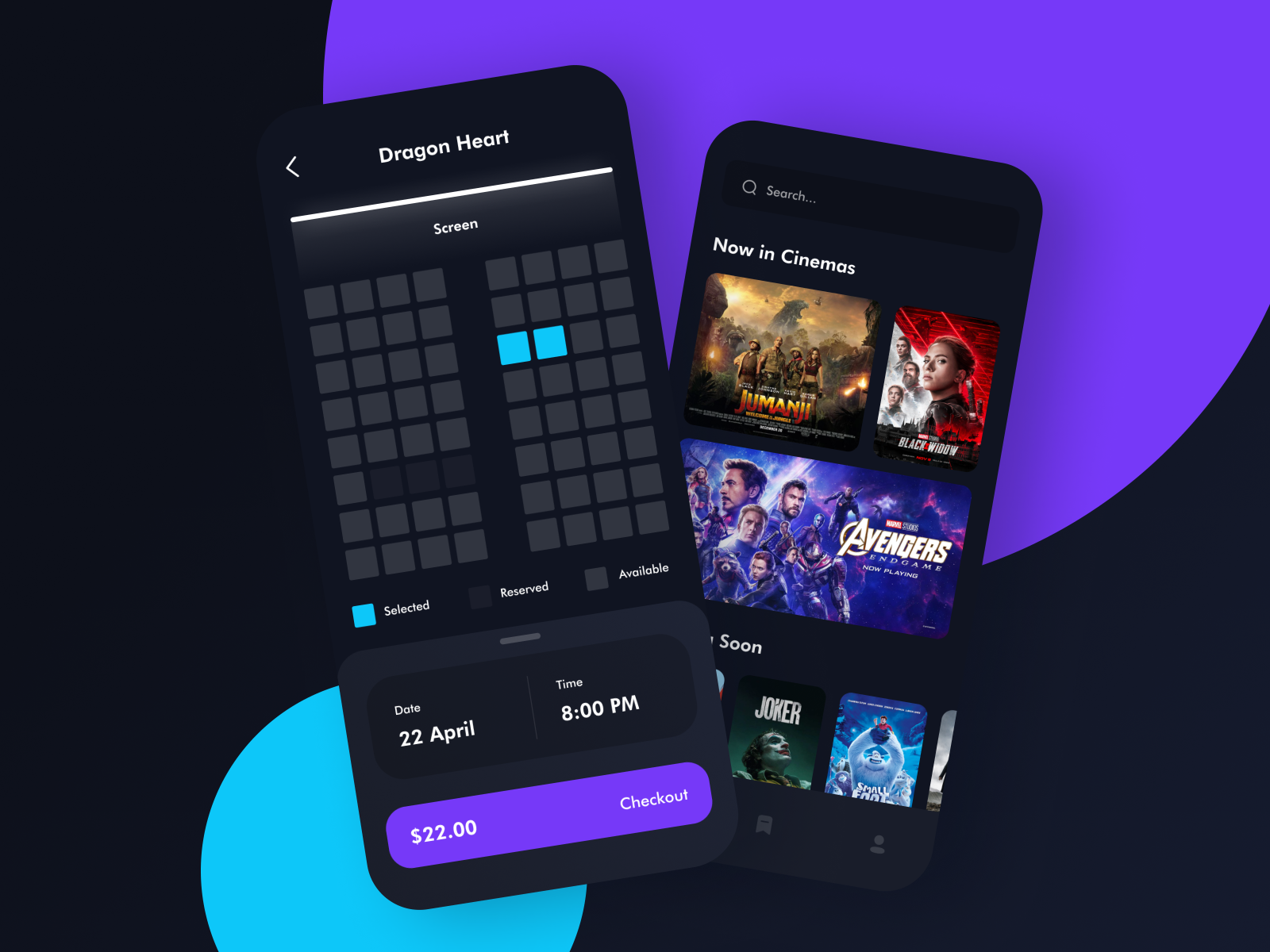 Movie Booking App by Agency Wolfe on Dribbble