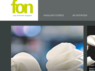 formnext web magazine interface web