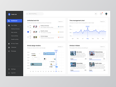 Kudu List 📆 article clean daily task dashboard design management productivity productivity ui project management task management task manager timeline timelines to do to do app to do list todo ui ux web