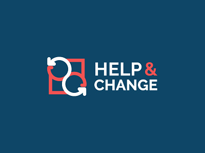 Help & Change - Criptocurrency Company branding company logo cryptocurrency cryptocurrency exchange design logo vector