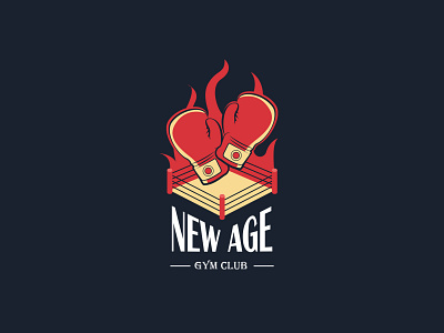 New Age Logo - Gym Club boxing branding design fight gym logo mma sport vector