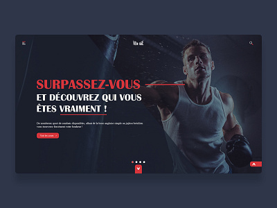 New Age Website - Gym Club boxing branding fight gym mma sport ui ux website website design