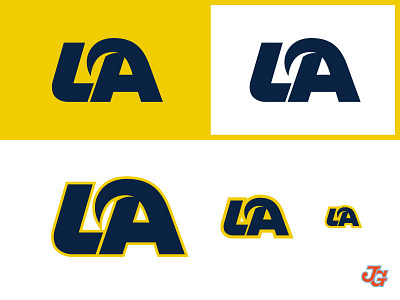 LA Rams Monogram branding horn logo logotype losangeles monogram nfl rams rebrand typography