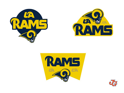 LARams Badges badges logo logotype nfl rams type