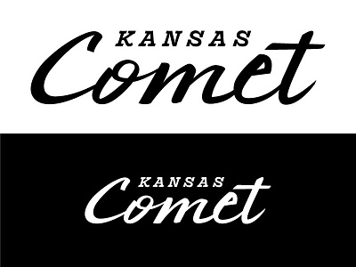 Kansas Comet bears comet gale gale sayers script script lettering tribute