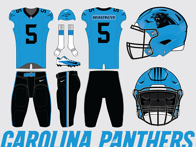 Carolina Panthers - Home branding carolina carolina panthers football helmet logo nfl numbers numerals panthers sports template typography uniform uniform design