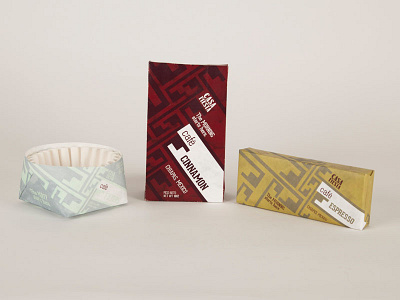 Casa Fiesta Packaging coffee color espresso filters mexico pattern tyvek