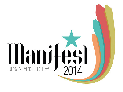 Manifest Logo art branding color flight logo manifest star