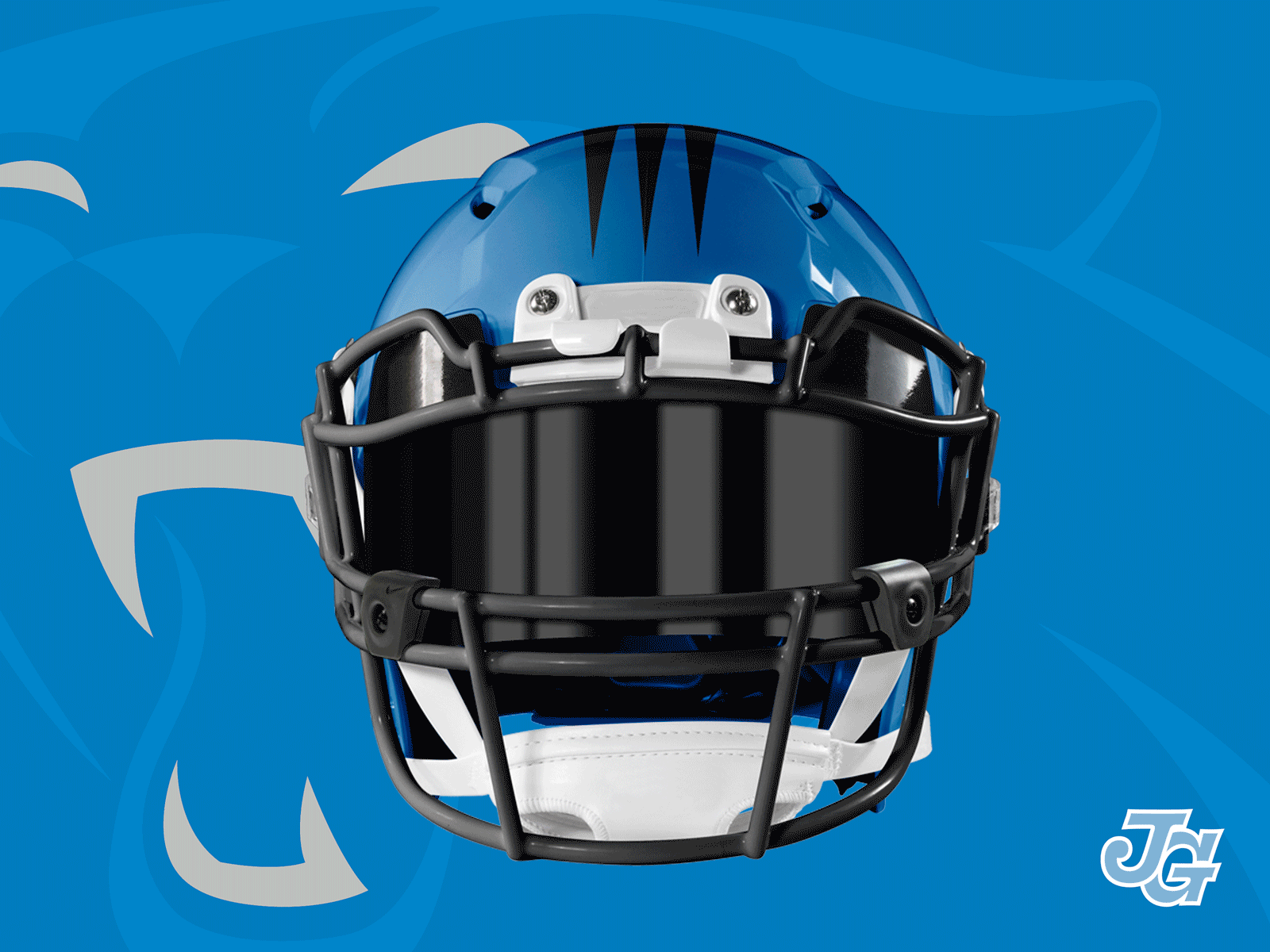 Carolina Panthers - Helmet Rotate branding carolina carolina blue carolina panthers football helmet nfl nfl design north carolina panthers