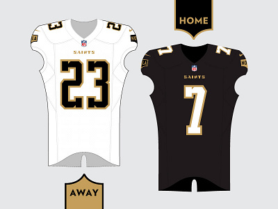 Saints Rebrand Home & Away by Jordan Grimes on Dribbble