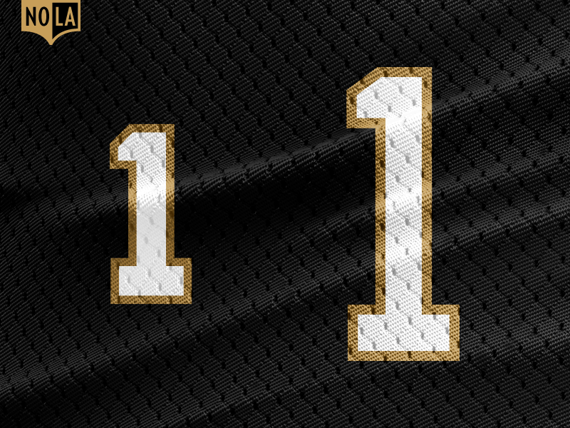 Saints Jersey Numbers black branding football nfl numbers numerals sports typography