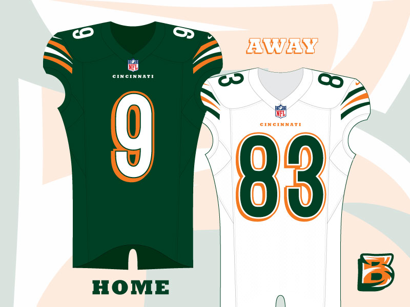 Bengals Home & Away Jersey by Jordan Grimes on Dribbble