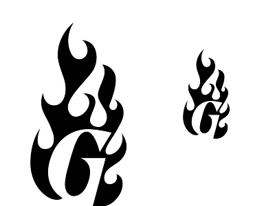 G Flame flag flame flame logo flames graphic graphicdesign letter negative space negative space logo