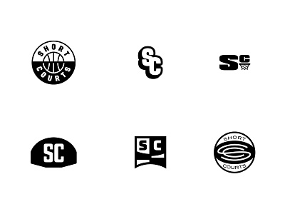 Short Courts Secondary Concepts basketball bball branding concept concepts logo logotype roundel small business sports sports branding sports logo typography