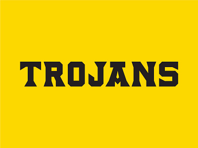 Trojans logotype and numbers branding design jersey logo numbers team logo typography uniforms