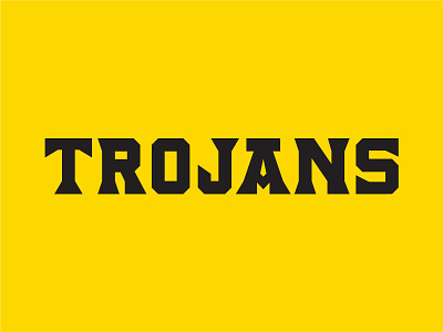 Trojans logotype and numbers