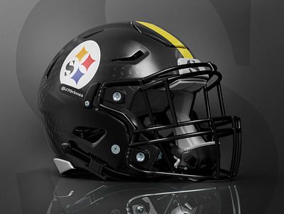 Steelers Logo & Helmet Update branding design football helmet logo mockup nfl pittsburgh steelers steel steelers