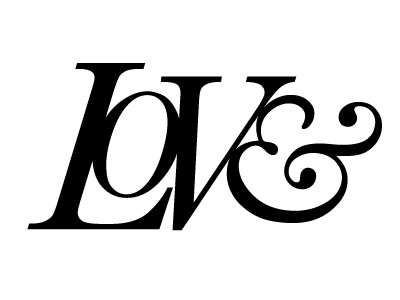 Lov& ampersand love typography