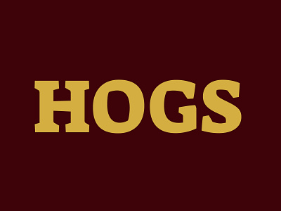 Hogs type for Washington rebrand