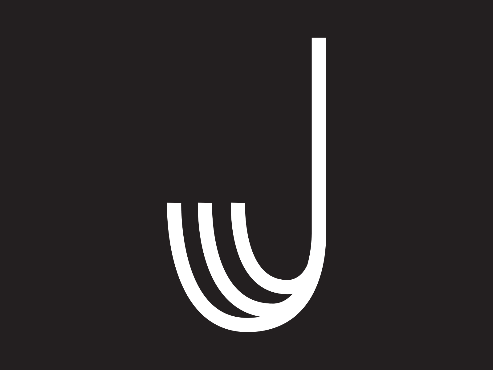 JAMES Track Typography athletic black branding design gif inline logo track type typography white