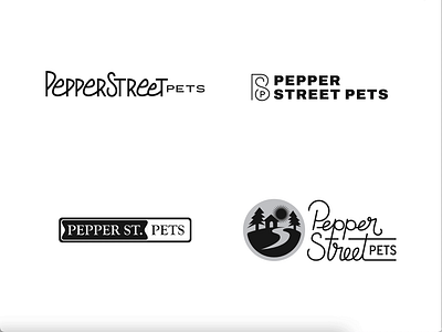 PSP Logotype Progression branding design gif iterate lettering logo logotype pets progress round 2 typography