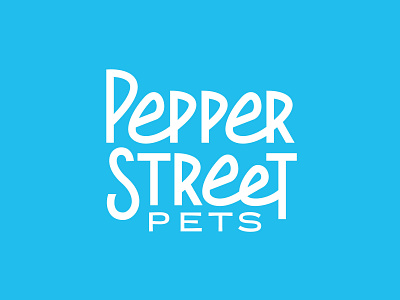 Pepper Street Pets Visual Identity branding cats cyan design dogs lettering logo logotype pets purple type typography