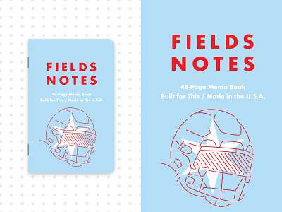 FIELDS NOTES Covers bears chicago chicago bears chicago star concept design field notes fields football illustration nfl typography