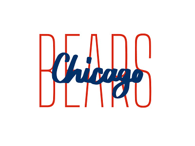 Chicago Bears Type bears branding chicago chicagobears design football lettering logo nfl script typography