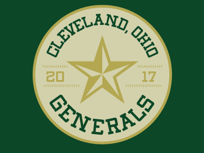 Cleveland Generals Patch baseball cleveland patch