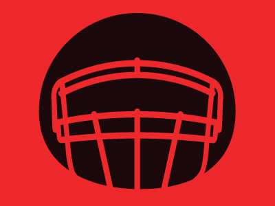 Helmet Stalker Primary Logo branding logo negative space positive space sports