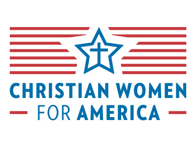 Christian Women for America Logo america branding logo