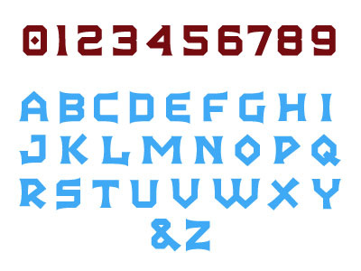 Viking Type font numerals typography viking