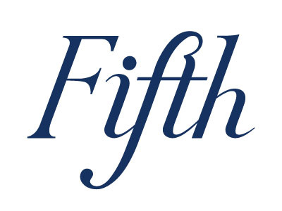 Fifth 5 fifth ligature typography wedding