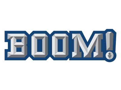 Type - Boom bevel boom heavy typography