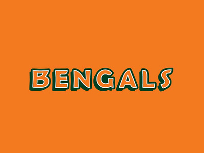 Bengals Logo Type bengals logo logo design nfl tiger typography