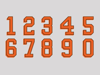 Browns Numerals by Jordan Grimes on Dribbble