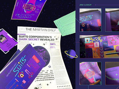 SUITS - Mars Terraforming app branding character design graphic design illustration interactive logo mars poster space typography ui vector zine