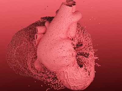 Broken Heart 3ds max after effects biomedical heart phoenix fd render tyflow vfx visual effects visualization vraynext