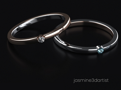 Engagement rings 3d modeling 3ds max after effects engagement ring jewellery jewels rings vray next